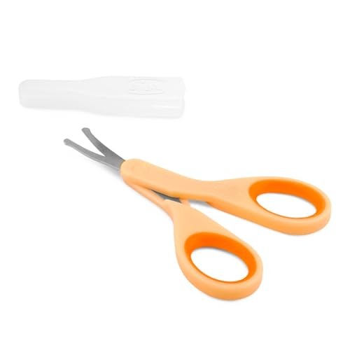 CHICCO Forbicine Unghie Baby Forbici con rivestimento 0m Arancio