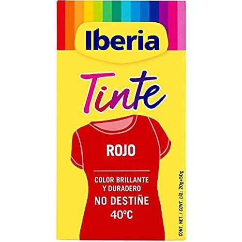 Iberia Tinte Ropa No Destie 40 Rojo 70g unisex