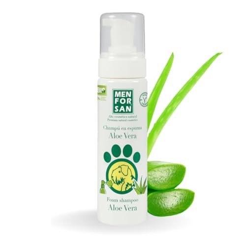 Men For San shampoo PERROS Y GATOS en espuma con aloe vera 200ml unisex