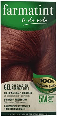 Farmatint FARMATINT GEL coloracin permanente n5m castao claro caoba 5 u unisex 5u