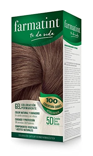 Farmatint FARMATINT GEL coloracin permanente 5dcastao claro dorado 5 u Unisex