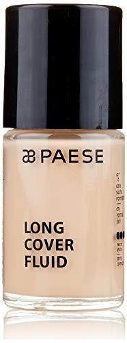 PAESE Long Cover Fondotinta fluido coprente lunga tenuta 01 Light Beige 30ml