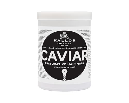 Kallos KJMN Maschera per capelli riparatrice al caviale 1000ml Donna