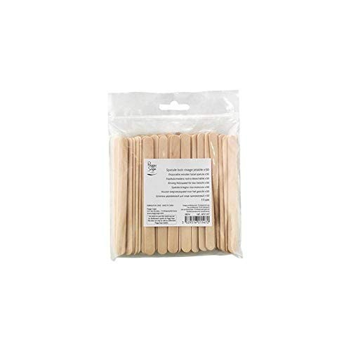 PEGGY SAGE Spatule Bois Visage Jetable spatole facciali in legno usa e getta 11cm 50pz