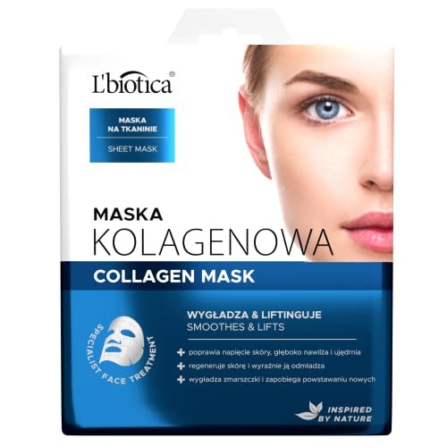 LBIOTICA Collagen Mask maschera levigante e liftante al collagene su tessuto 23ml