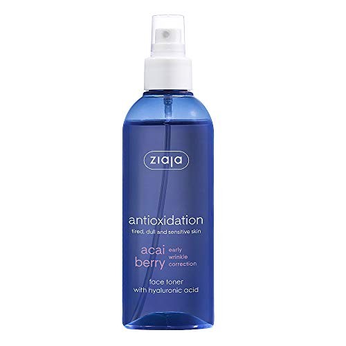 Ziaja Acai Berry Antioxidation Face Toner Tonico per la pelle con acido ialuronico 200ml Donna