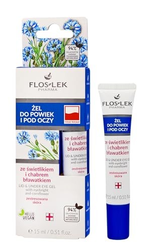 FLOSLEK Pharma Lid Under Eye Gel gel palpebre e sotto gli occhi con eufrasia e fiordaliso 15ml