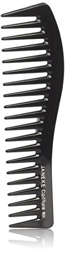 JANEKE Pettine districante per capelli Nero