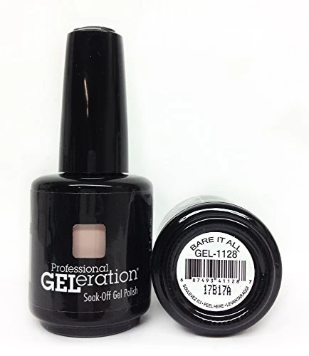 Jessica Geleration Colours SemiPermanent Nail Polish GEL1128 Bare It All 15ml donna