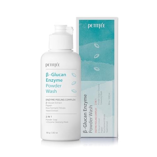 PETITFEE Powder Wash BGlucan Enzyme detersivo viso enzimatico in polvere 80g