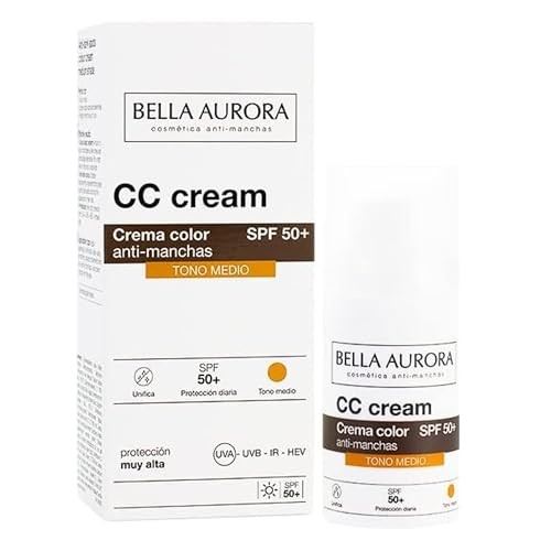 Bella Aurora CC CREAM antimanchas SPF50 medio 30 ml Donna