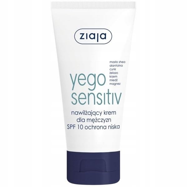 ZIAJA Yego Sensitiv SPF10 crema idratante per uomo bassa protezione 50ml