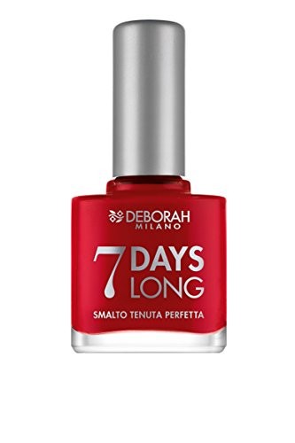 Deborah 7 Day Long Vitamins QuickDry Nail Polish EN876 Iconic Red 11ml donna