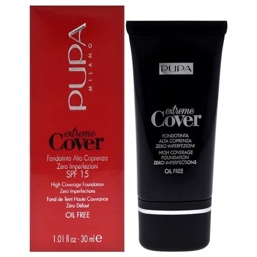 Pupa Extreme Cover Foundation Oil Free SPF15 donna 30ml 60 Numero 060 Deep Gold