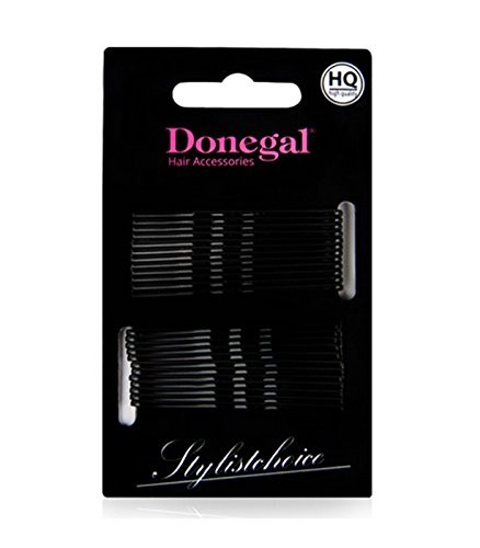 DONEGAL Fermacapelli Nero 5cm 24 pz 5091