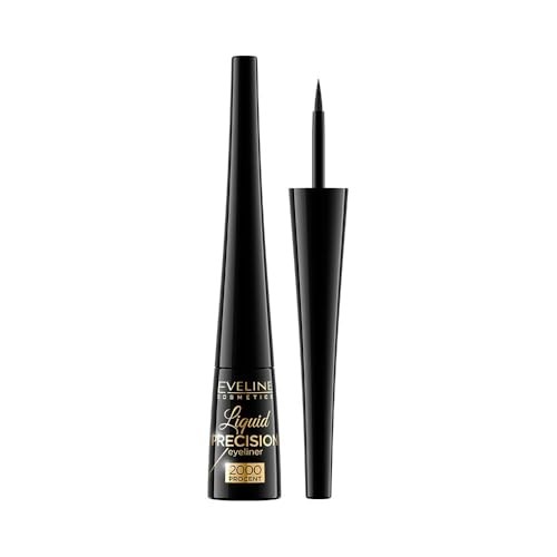 Eveline Cosmetics Liquid Precision 2000 Eyeliner Eyeliner waterproof 4 ml unisex odstn Black Matt