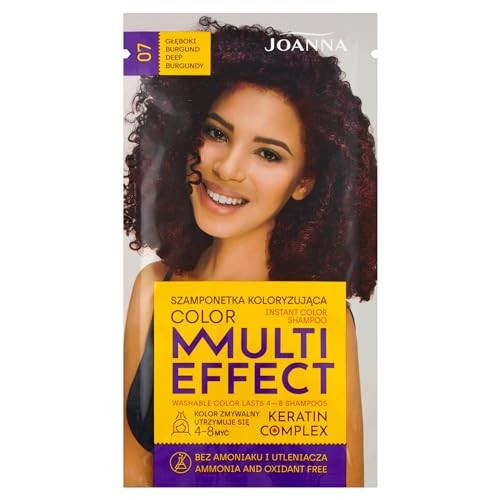 JOANNA Multi Effect Keratin Complex Color Instant Color Shampoo shampoo colorante 07 Borgogna Profondo 35g