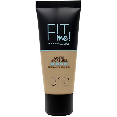 Maybelline FIT ME MATTEPORELESS foundation 312golden 30 ml Donna