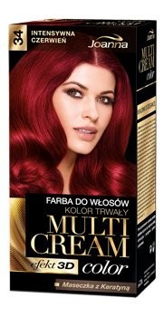 JOANNA Colore per capelli Multi Cream Color 34 Rosso Intenso