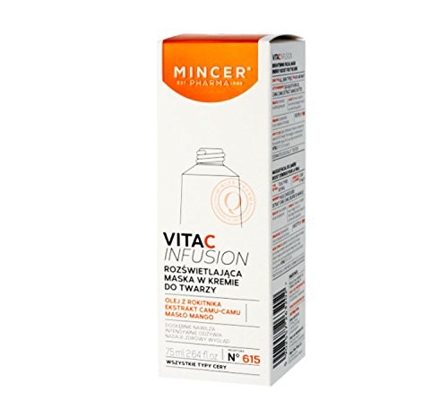 MINCER PHARMA Vita C Infusion No615 maschera crema viso illuminante 75ml