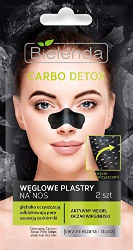 BIELENDA Carbo Detox strisce nasali in carbonio con carbone attivo 2 pz