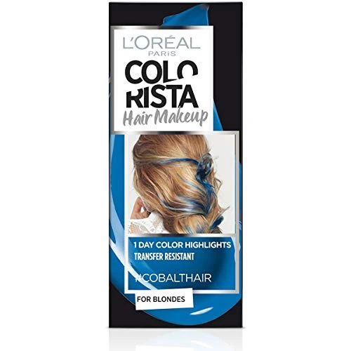 LOreal Paris Colorista Hair Makeup SemiPermanent Hair Dye COBALTHAIR 30ml donna