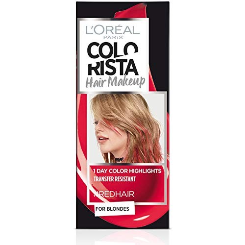 LOreal Paris Colorista Hair Makeup SemiPermanent Hair Dye REDHAIR 30ml donna
