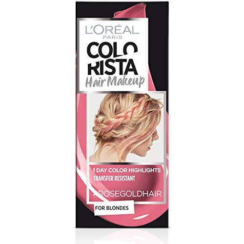 LOreal Paris Colorista Hair Makeup SemiPermanent Hair Dye ROSEGOLDHAIR 30ml donna