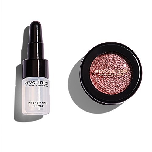 Set Makeup Revolution Flawless Foils Vegan Eyeshadow Primer 2ml Flawless Foils Vegan Eyeshadow Palette Rose Gold 2 g donna