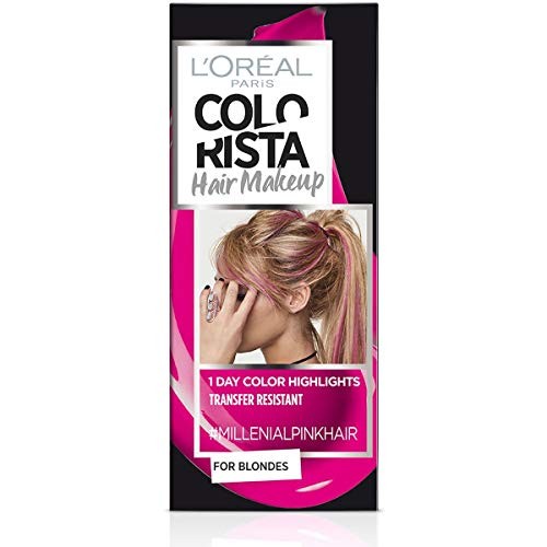 LOreal Paris Colorista Hair Makeup SemiPermanent Hair Dye MILLENIALPINK 30ml donna